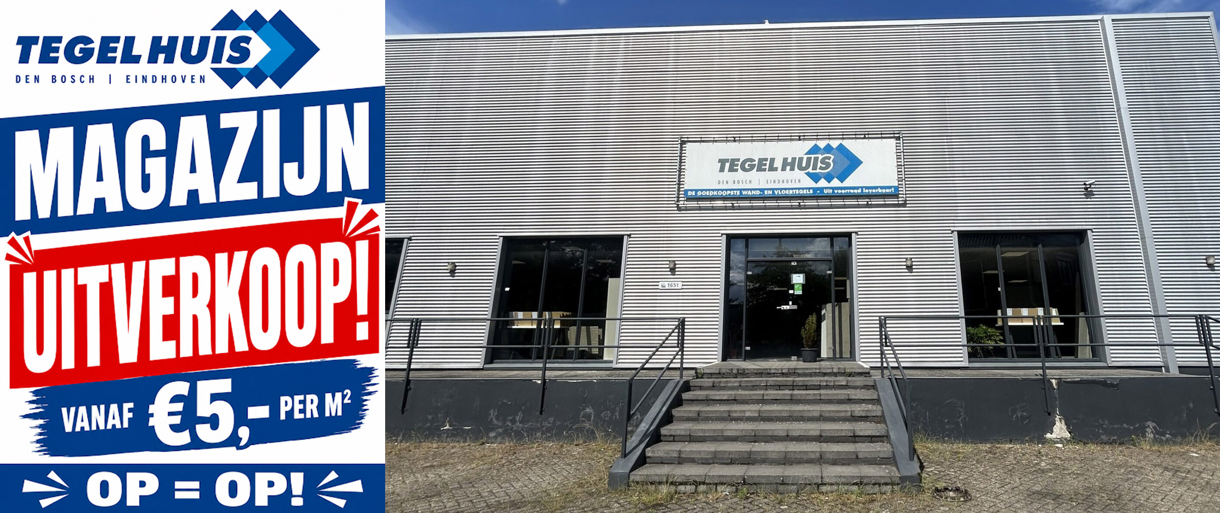 Uitverkoop slider foto